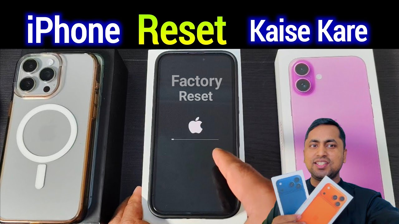 iphone restart kaise kare | How to reset iPhone | iphone factory reset kaise kare 