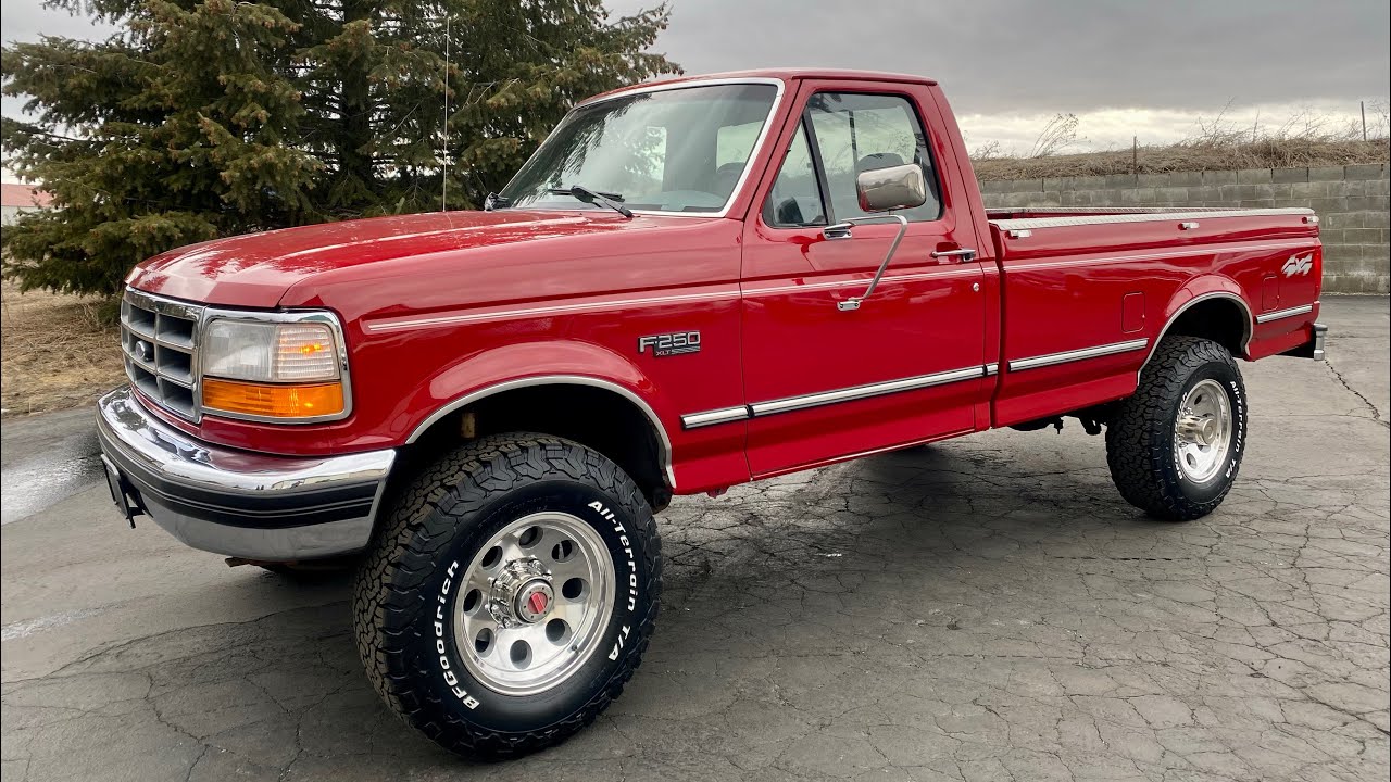 79k Mile 1994 Ford F-250 XLT 4x4 Walk-Around and Drive for Bring a Trailer