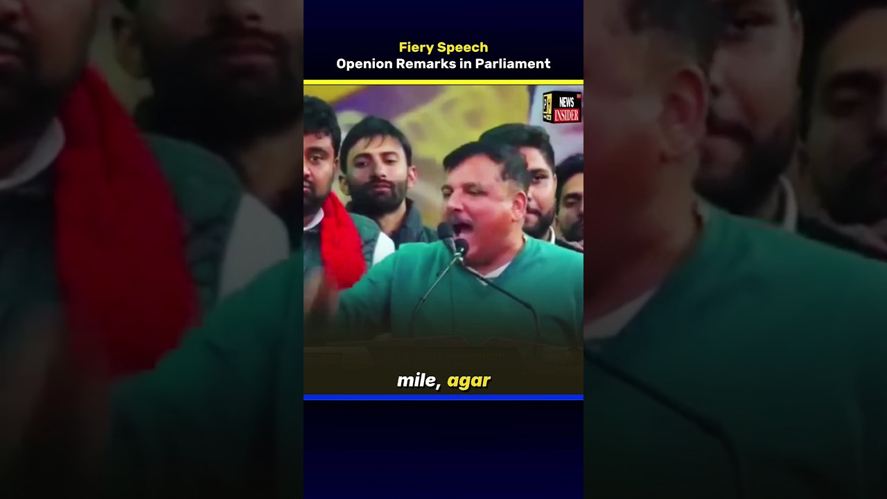 Sanjay Singh opening remarks in Parliament | Fiery Speech | Direct News