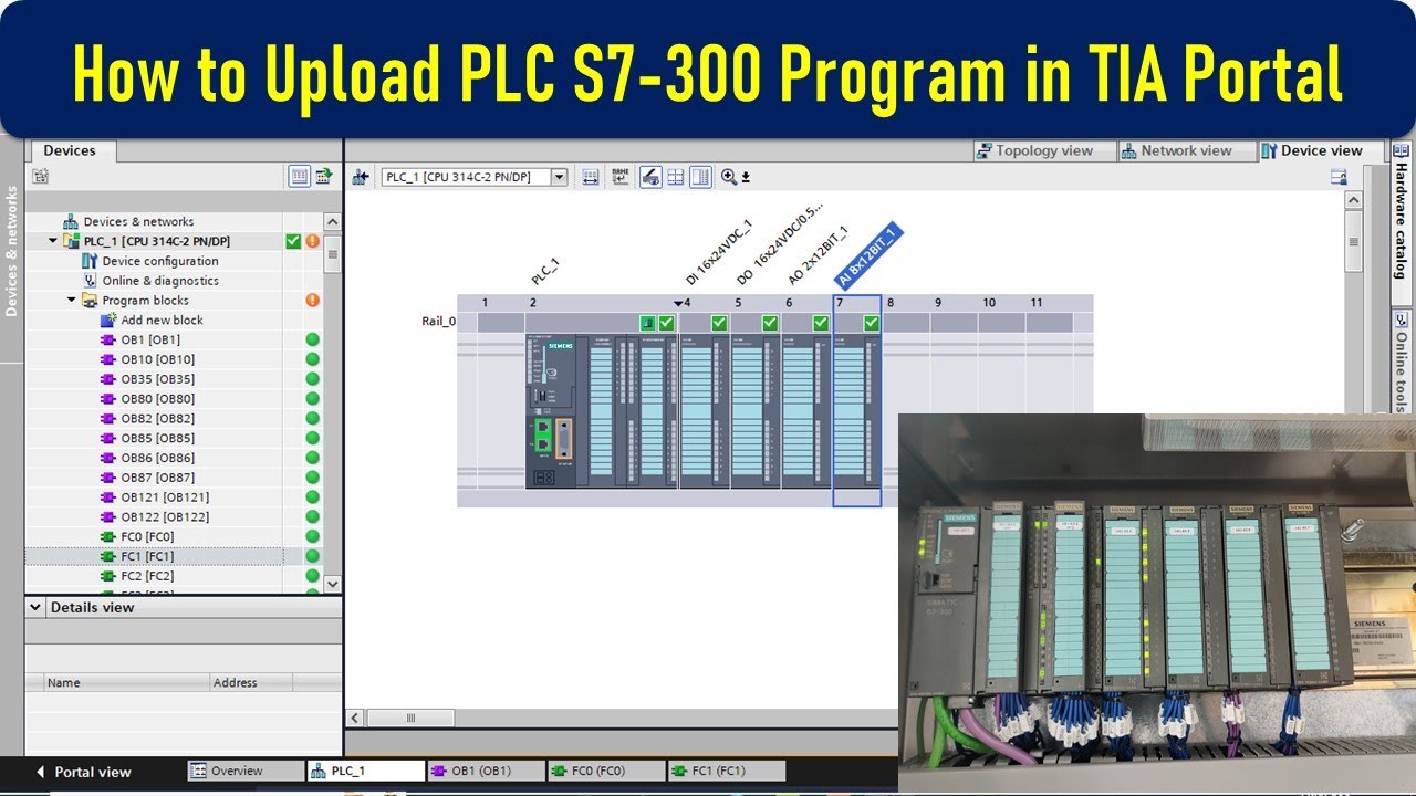 How to Upload PLC S7 300 Program in TIA Portal V15 | PLC Backup | HMI Backup | S7-300