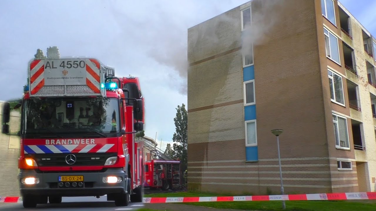 [GRIP 1] Zeer Grote Gasbrand in flatgebouw in Vlissingen - Hulpdiensten massaal terplekke ingezet!