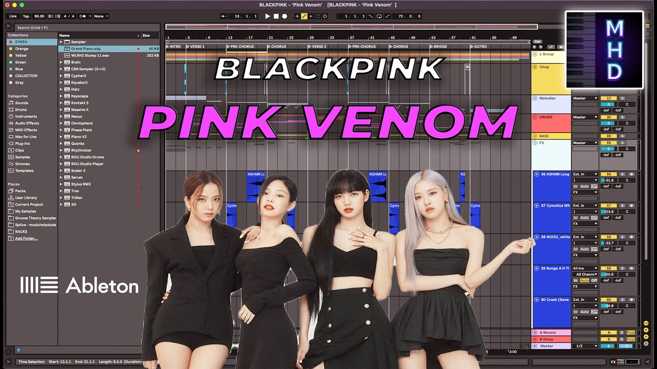 Production Tutorial: BLACKPINK - Pink Venom Instrumental Remake Ableton Live