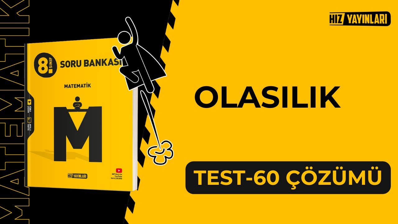 Hız Yayınları 8.Sınıf LGS Matematik | Test-60 Yeni Nesil Soru Çözümleri (Olasılık)