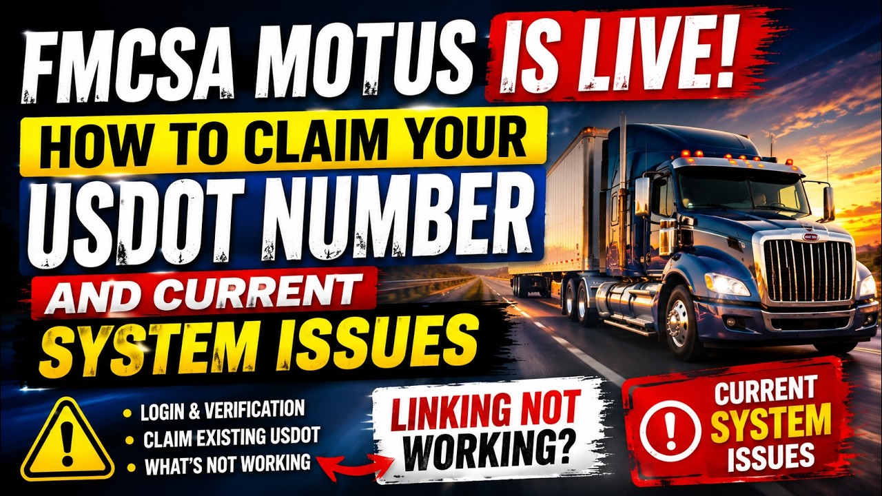 Система FMCSA Motus запущена: проблемы с привязкой USDOT и разбор текущих неполадок!