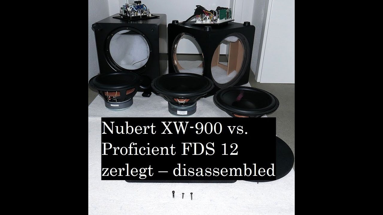 Nubert XW-900 vs. Proficient FDS 12 Subwoofer - zerlegt – disassembled - Fazit
