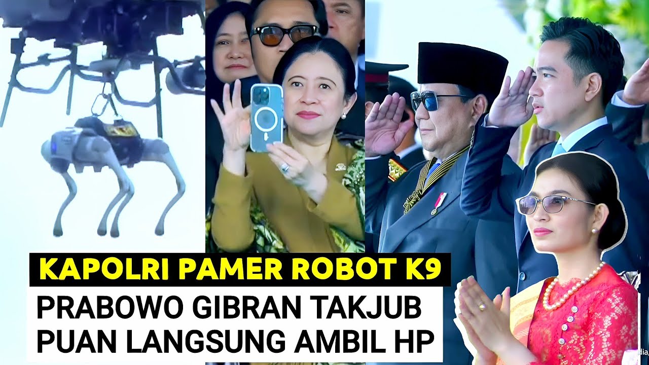 Takjub Prabowo Gibran ! Kapolri Pamer Robot K9 ! Puan Terpukau Keluarkan HP ! Selvi Tak Berkedip