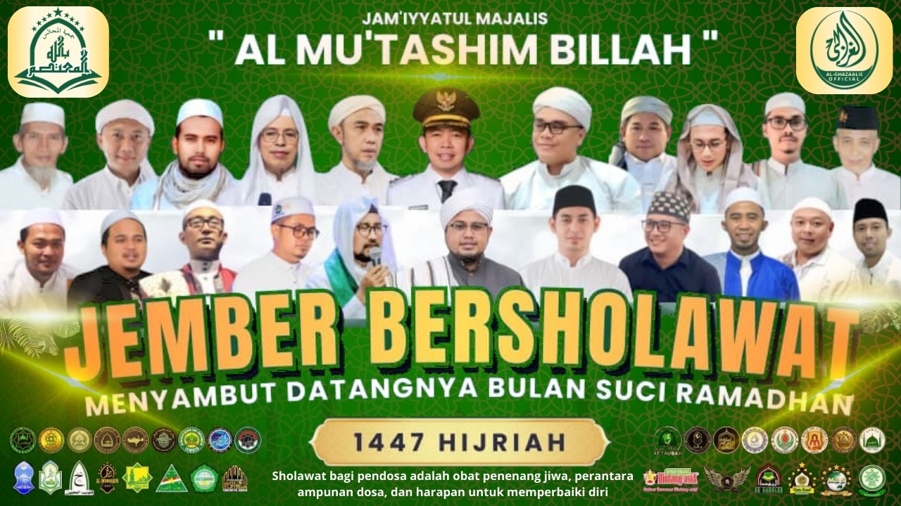 🔴JEMBER BERSHOLAWAT MENYAMBUT BULAN RAMADAN | AL-MU'TASHIM BILLAH | 13 FEBRUARI 2026