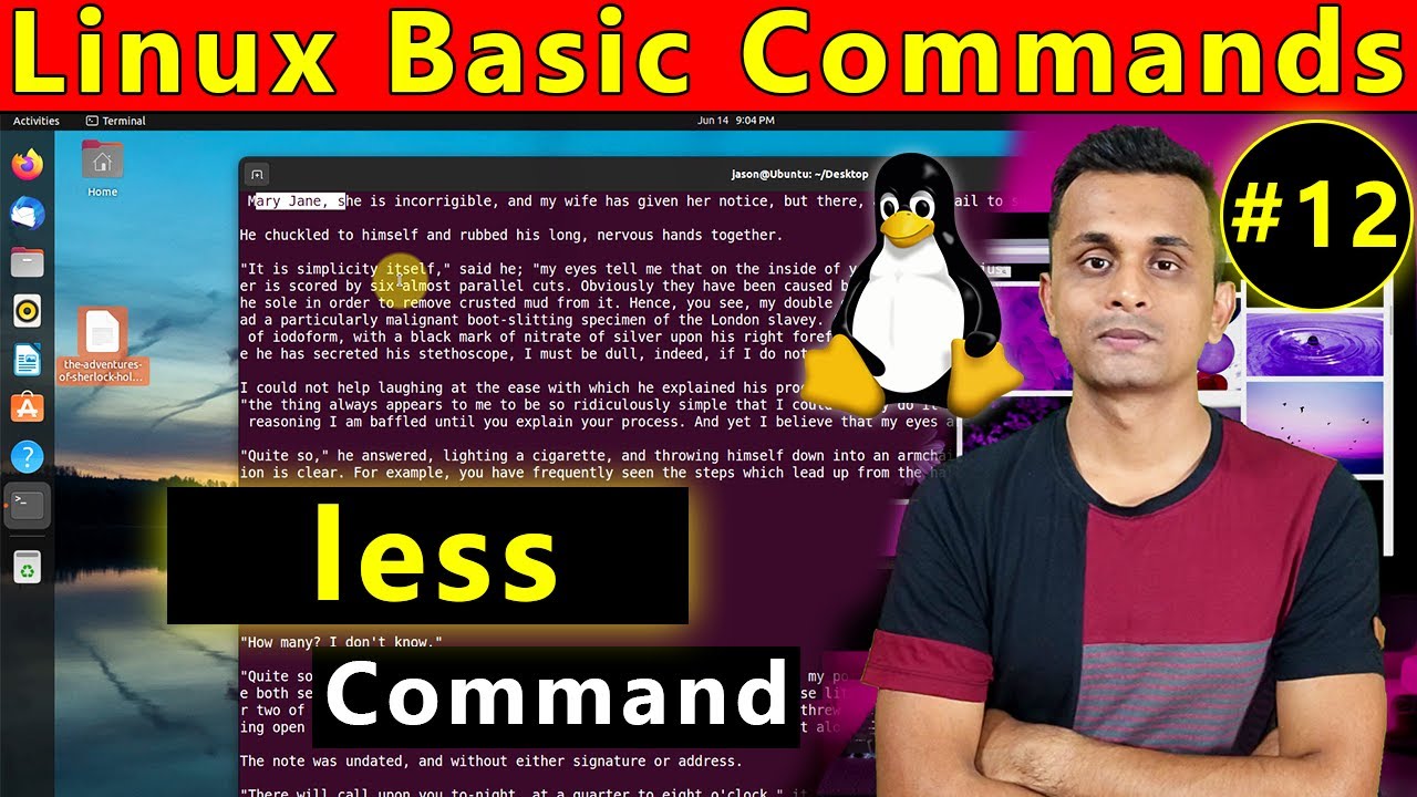 Linux Basic Command - 12 | less Command in Linux With Example | In Hindi