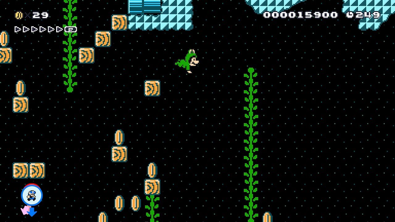 カエルで登るのが激ムズすぎるｗｗｗｗ【マリオメーカー2 みんなでバトル】