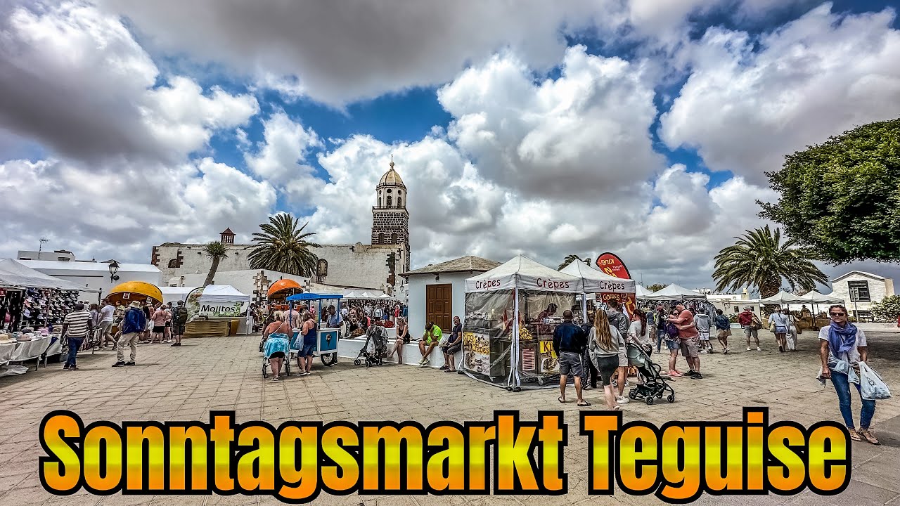 Sonntagsmarkt von Teguise Lanzarote Walk Through 2023