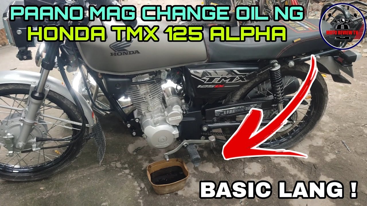 PAANO MAG CHANGE OIL NG HONDA TMX 125 ALPHA