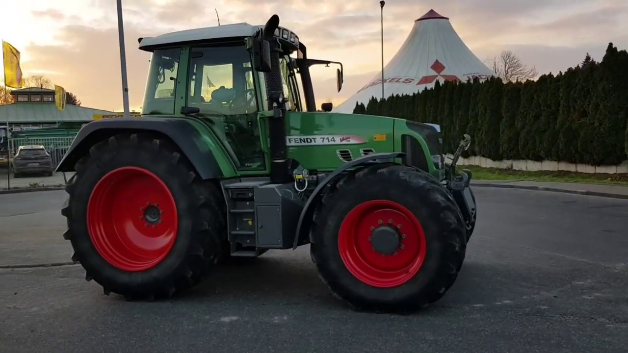 VERKAUFT ! SOLD ! Traktor Fendt 714 Vario TMS, 2009, 5861h, FH, FZ, Wegberg, Germany