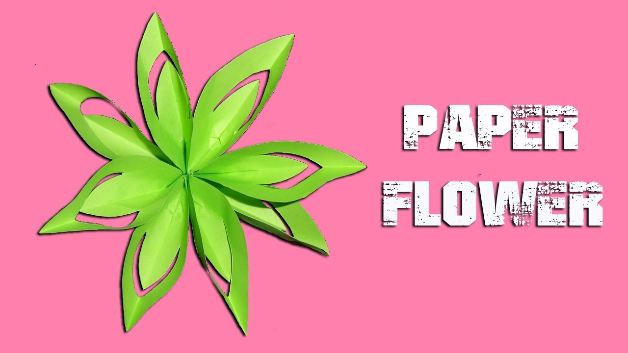 How to Make Paper Flower - Origami Room Decoration Arts and Crafts