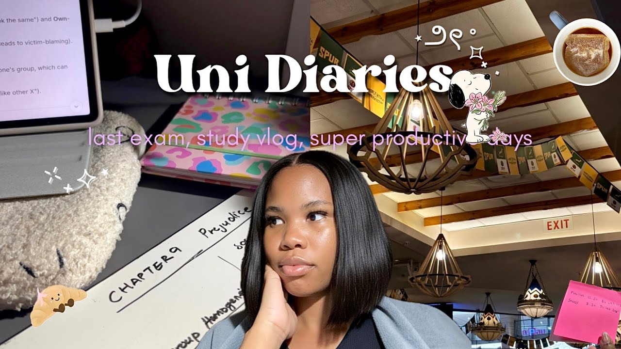 Introvert diaries| study vlog, last exam, super productive vlog🥐🍵