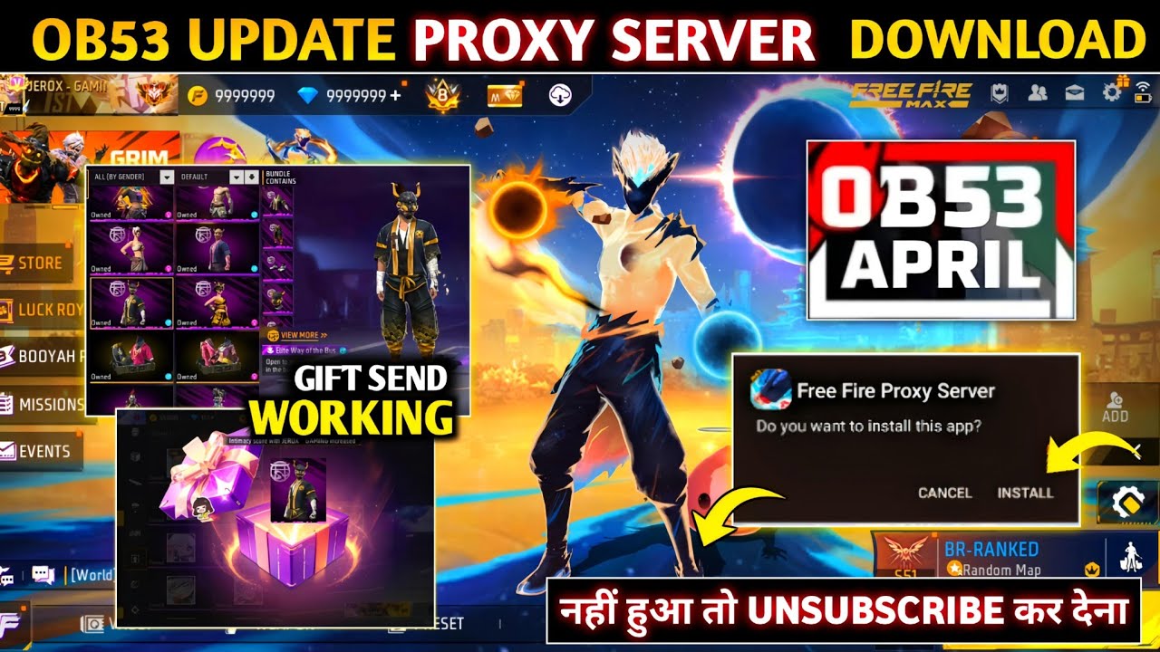 How To Download Vip Proxy Server In Free Fire 💯😱🔥| Ob53 Update Proxy Server Download Kaise Kare