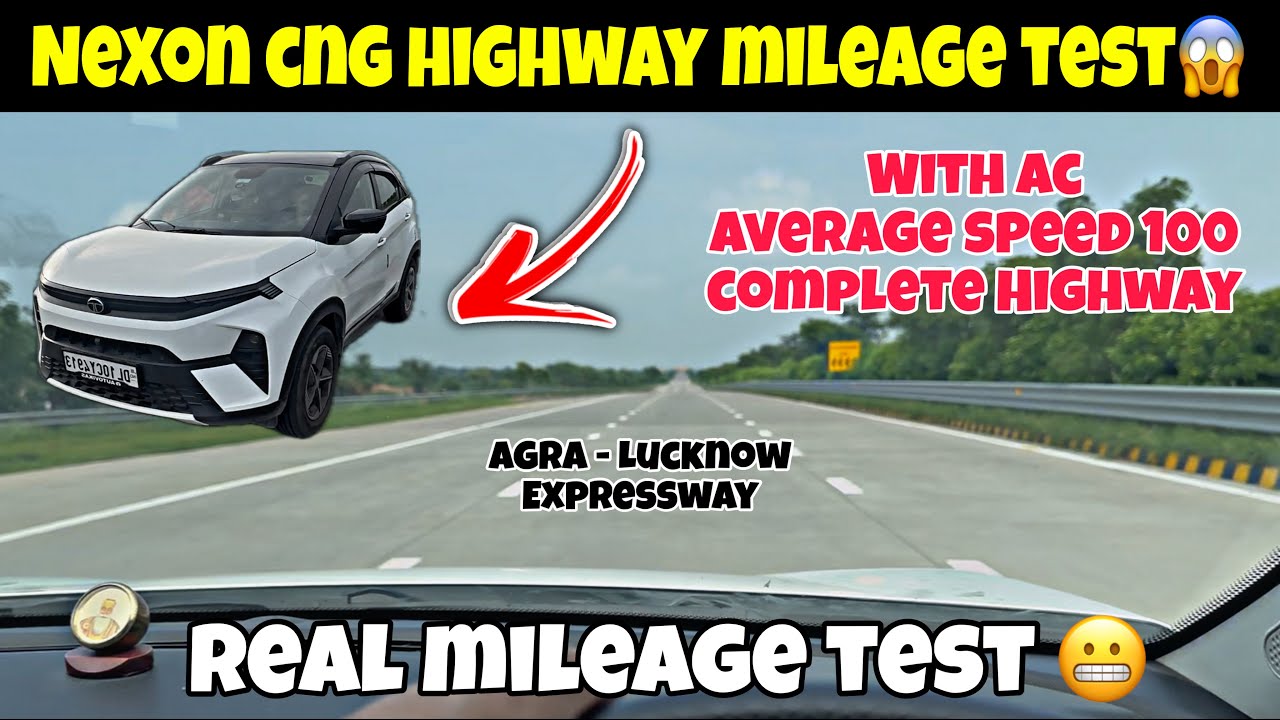 Tata Nexon CNG Real Highway Mileage test😍 Nexon cng Mileage On Highways 😬 Shocking Results😱