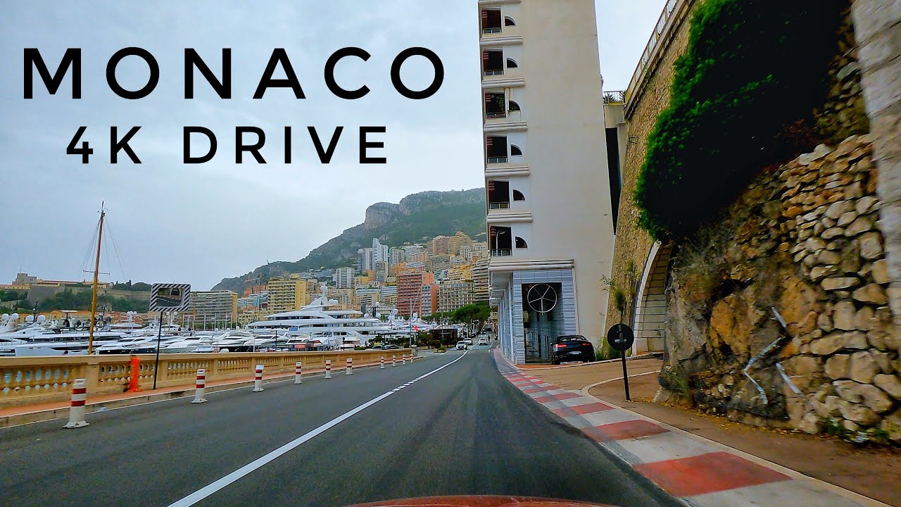 4K Monaco | Rush Hour Drive Around Monaco | French Riviera Road Trip 2024 | Monaco F1 Track