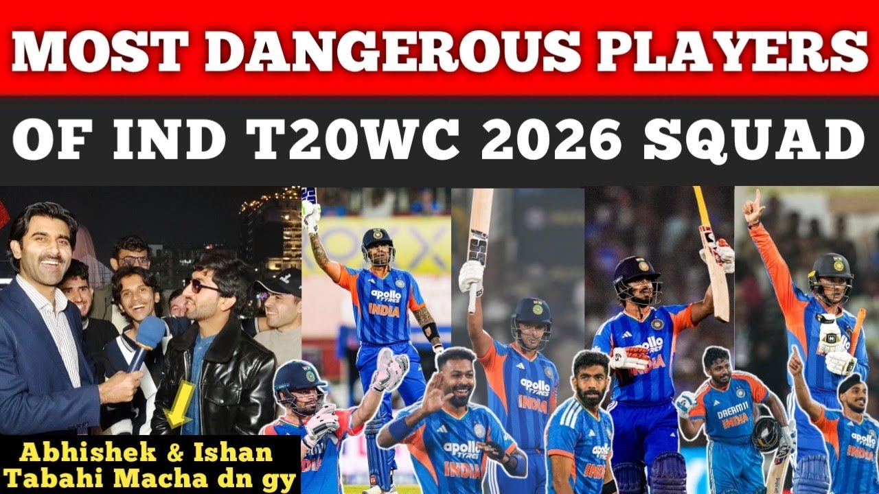 Who is Most Dangerous Player in Indian🇮🇳 T20wc Squad ? | 4 Days Left | Pak Public Reactions 