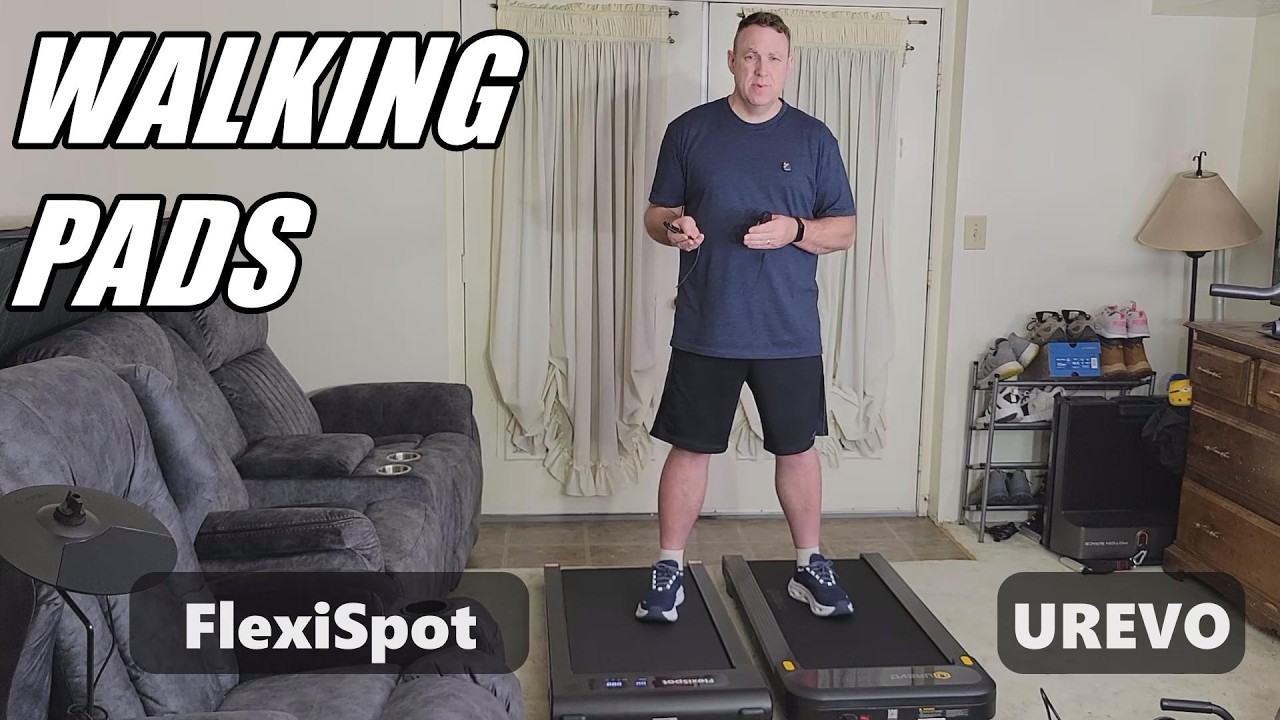 FlexiSpot vs UREVO walking pad comparison - Walking pads with incline