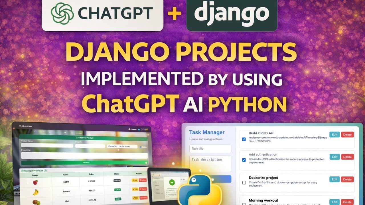 Proyectos de Django con ChatGPT AI | Desarrollo web con Python