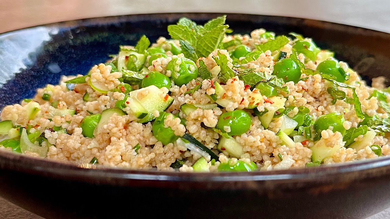 Taboulé printanier au couscous de  petit épeautre