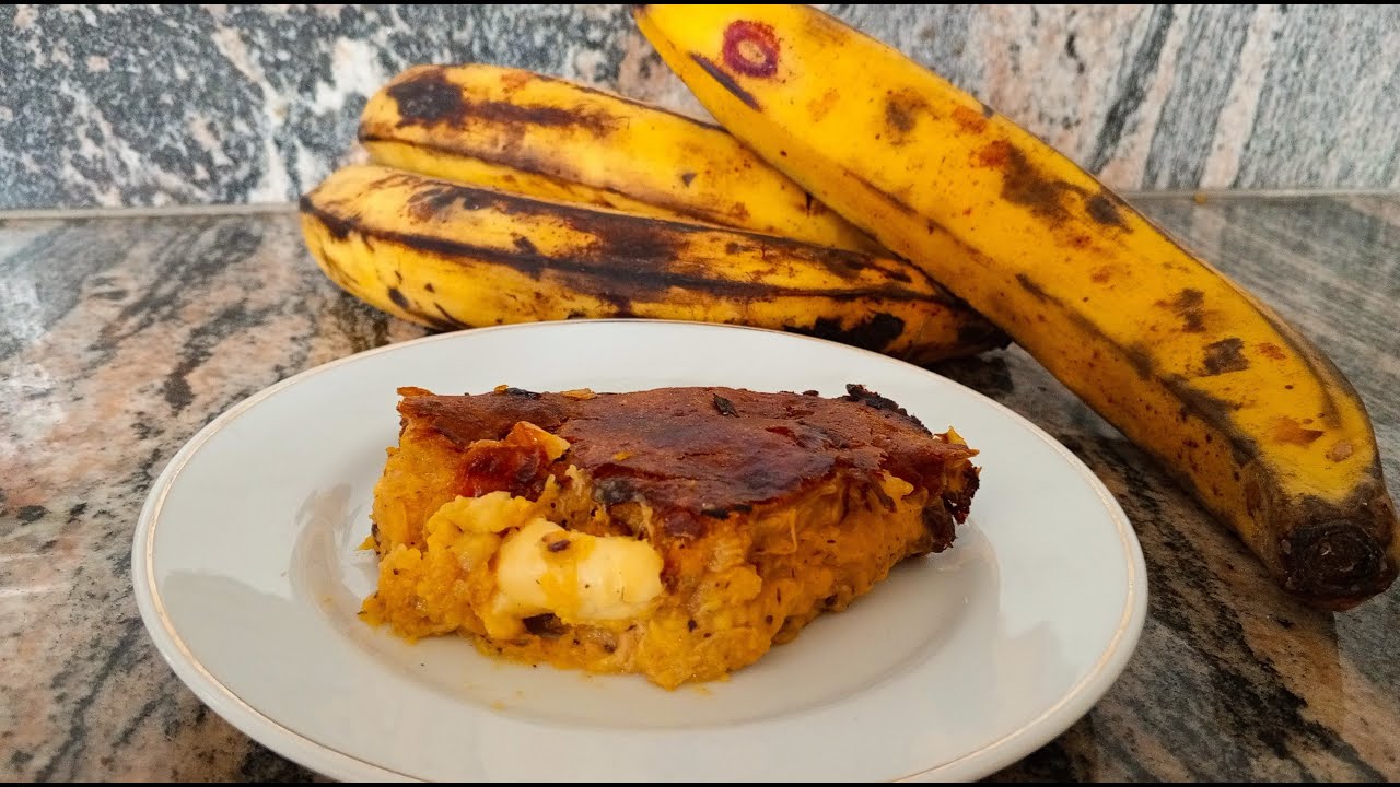 como hacer torta de maduro fácil practico y sencillo