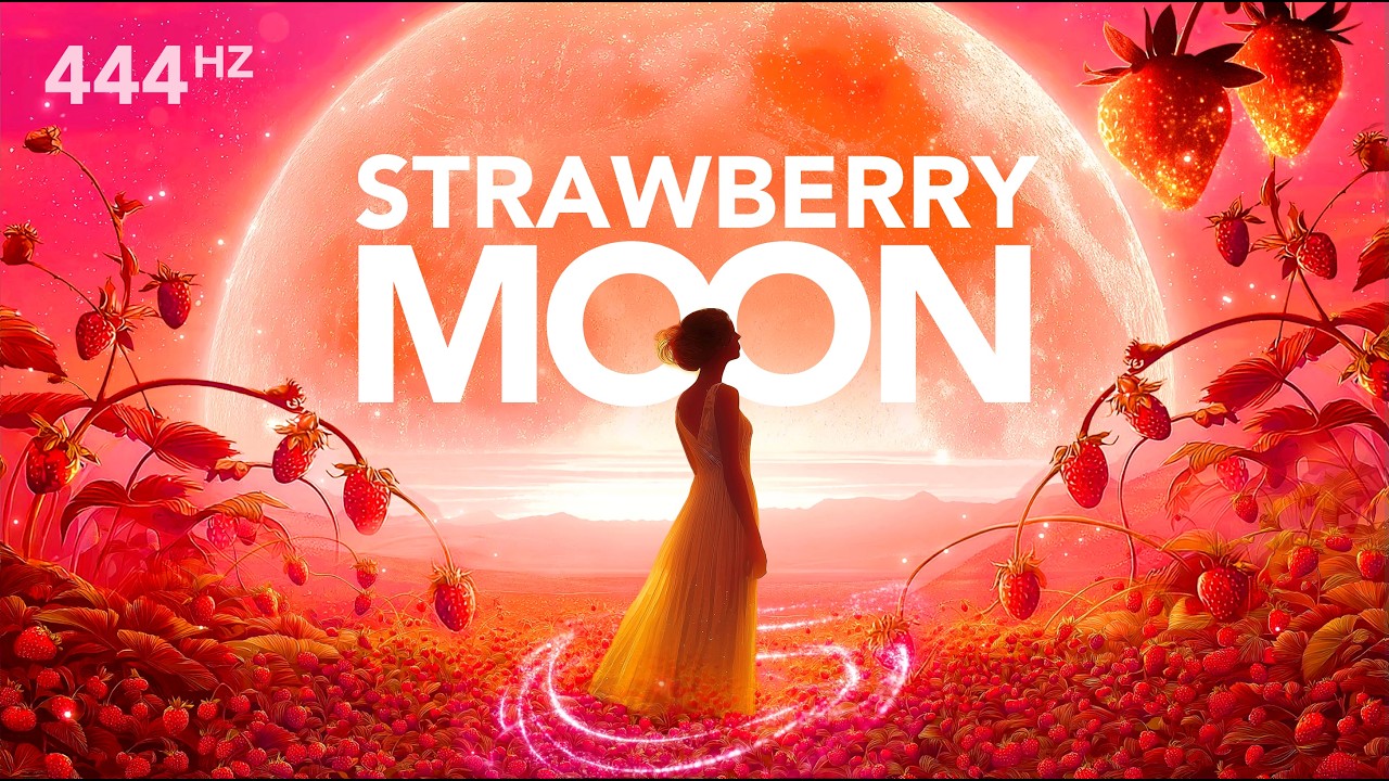 444 Hz STRAWBERRY MOON Rising, Blessings of Abundance are Heading Your Way