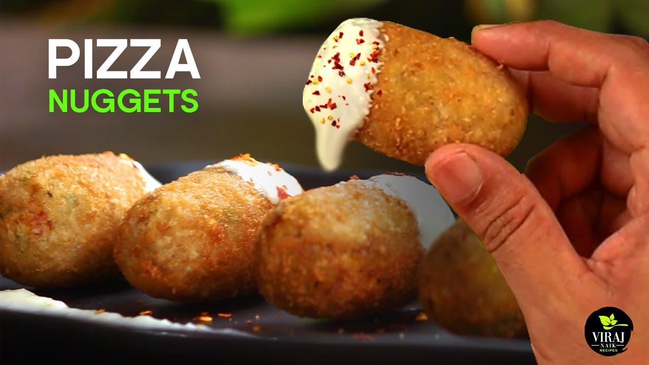 Homemade Pizza Nuggets | How To Make Crispy Nuggets | Party Starter Recipe | Veg Nuggets Recipe
