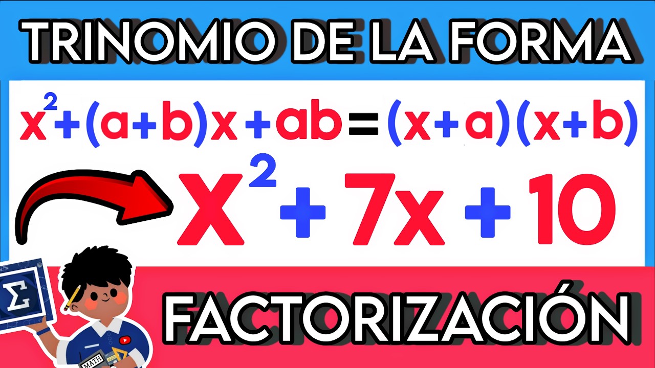▶️ Aprende a FACTORIZAR un TRINOMIO DE LA FORMA x2+(a+b)x+ab [FÁCIL Y RÁPIDO] | POLINOMIOS 🚀