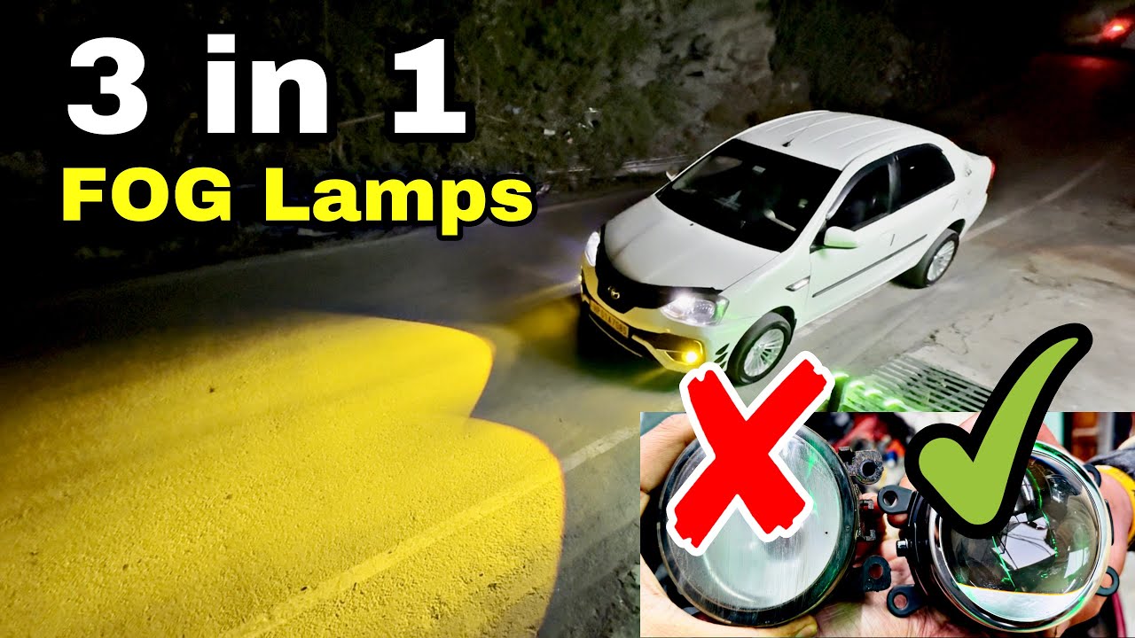 Best FOG lamp Projectors for any Car | 3 Color IPH Projector M617 | Modified Ertiga & Modified Etios