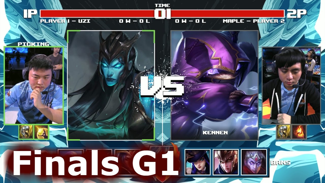Uzi Kalista vs Maple Kennen | Game 1 Grand Final 1v1 Tournament All-Stars 2016