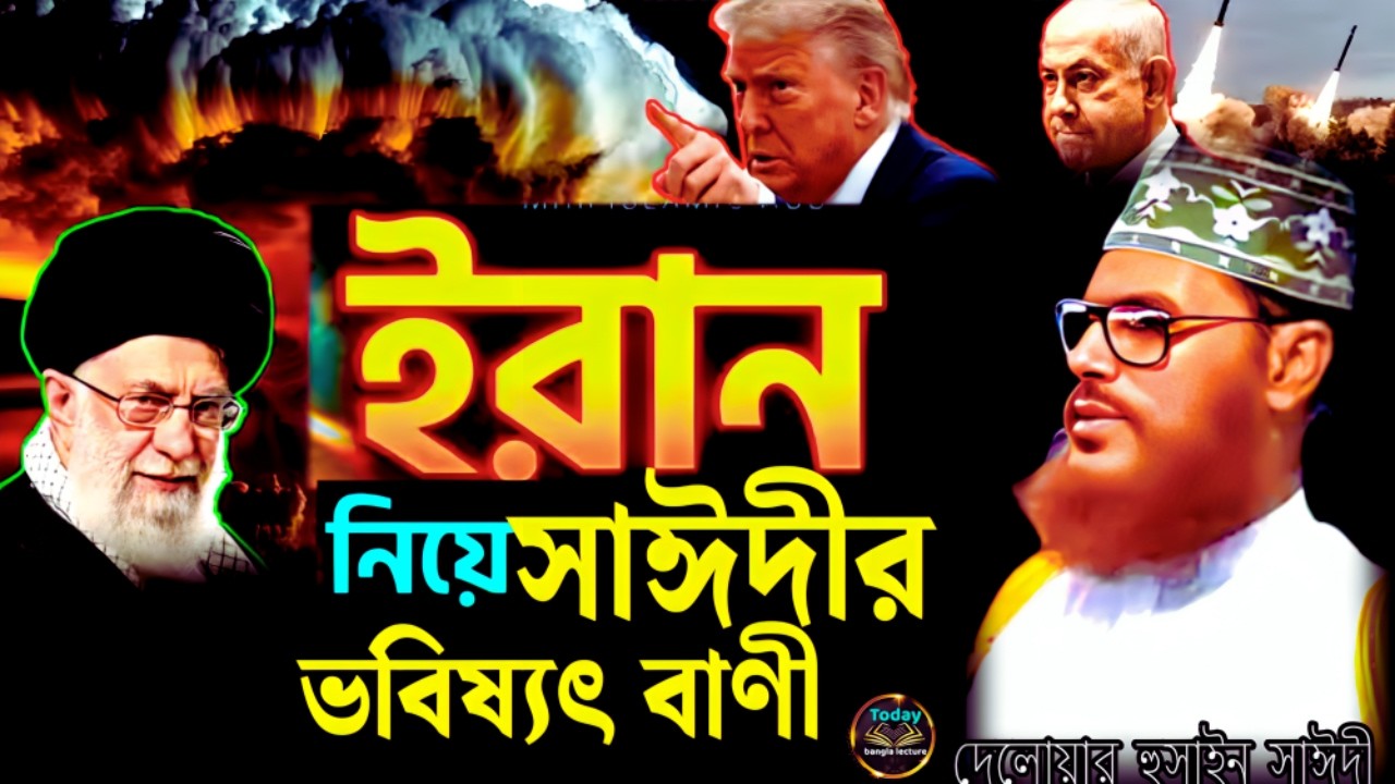 ইরান নিয়ে সাঈদীর ভবিষ্যৎ বাণী শুনেন | Saidi Waz | দেলোয়ার হুসাইন সাঈদী | today bangla lecture