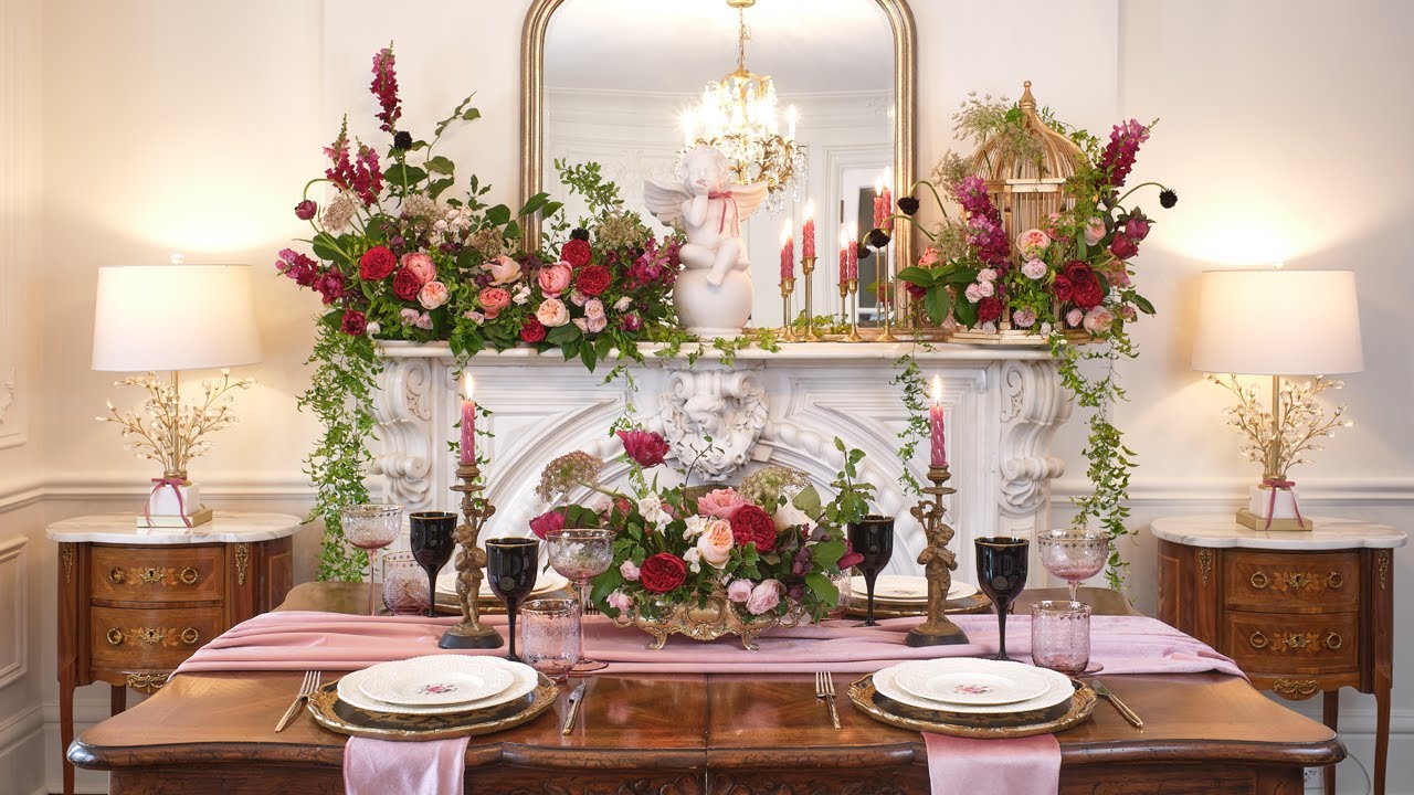 Romantic Valentine’s Day Makeover | Decorate With Me | Tablescape & Floral Decor
