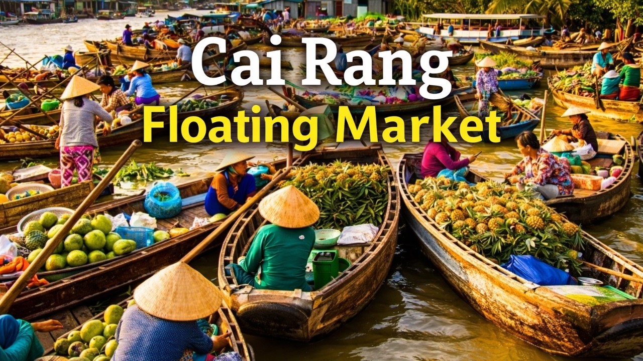 Cai Rang Floating Market | Busy Morning Life on the Mekong River - Real Sounds | Zen & Life