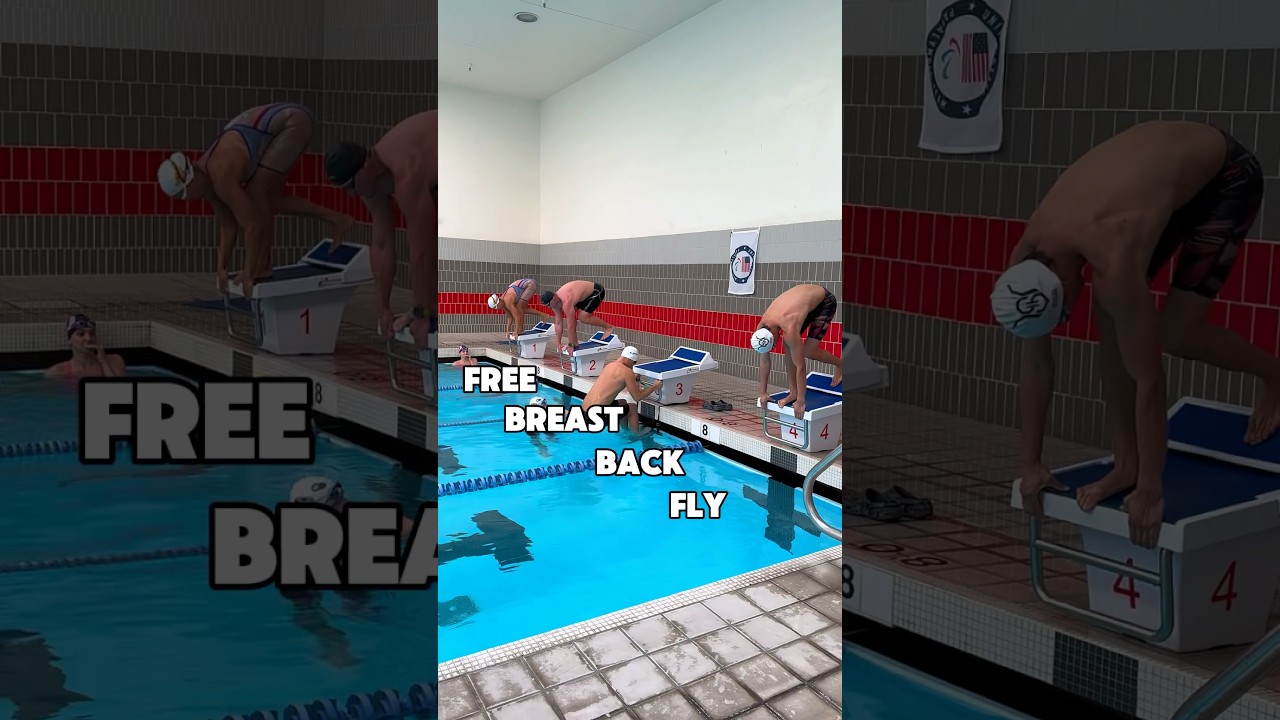 All Four Strokes at the Same Time! Fly, Back, Breast, Free!