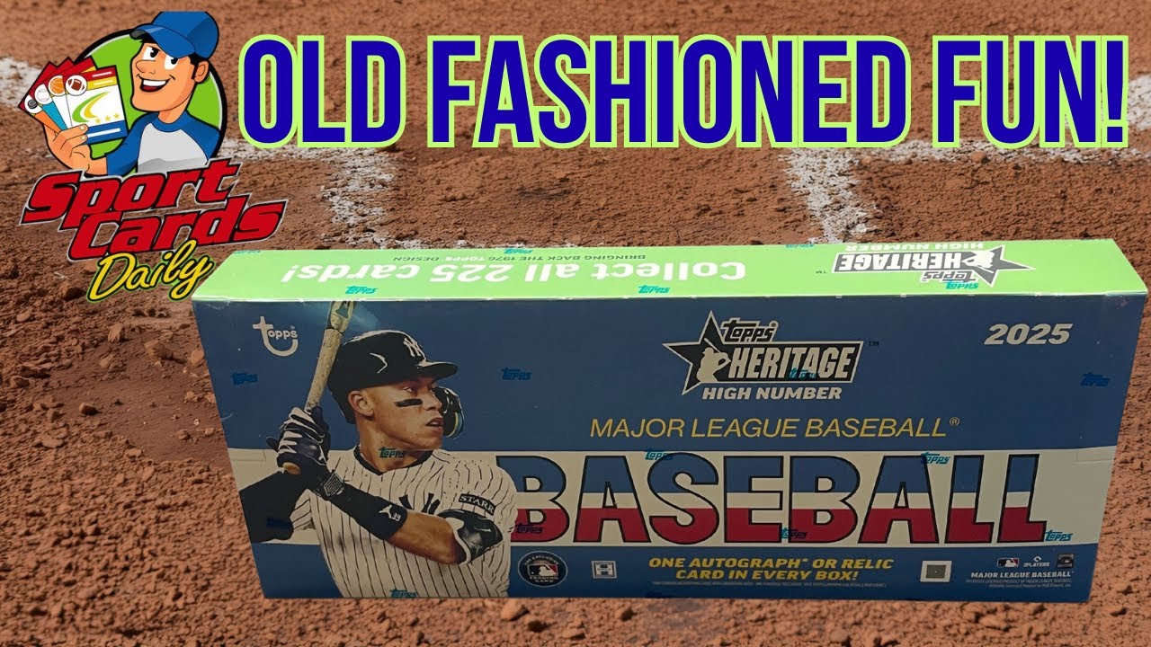 Потрясающая коллекция Topps Heritage 2025 с высоким номером! Большие шансы заполучить новичков и ...