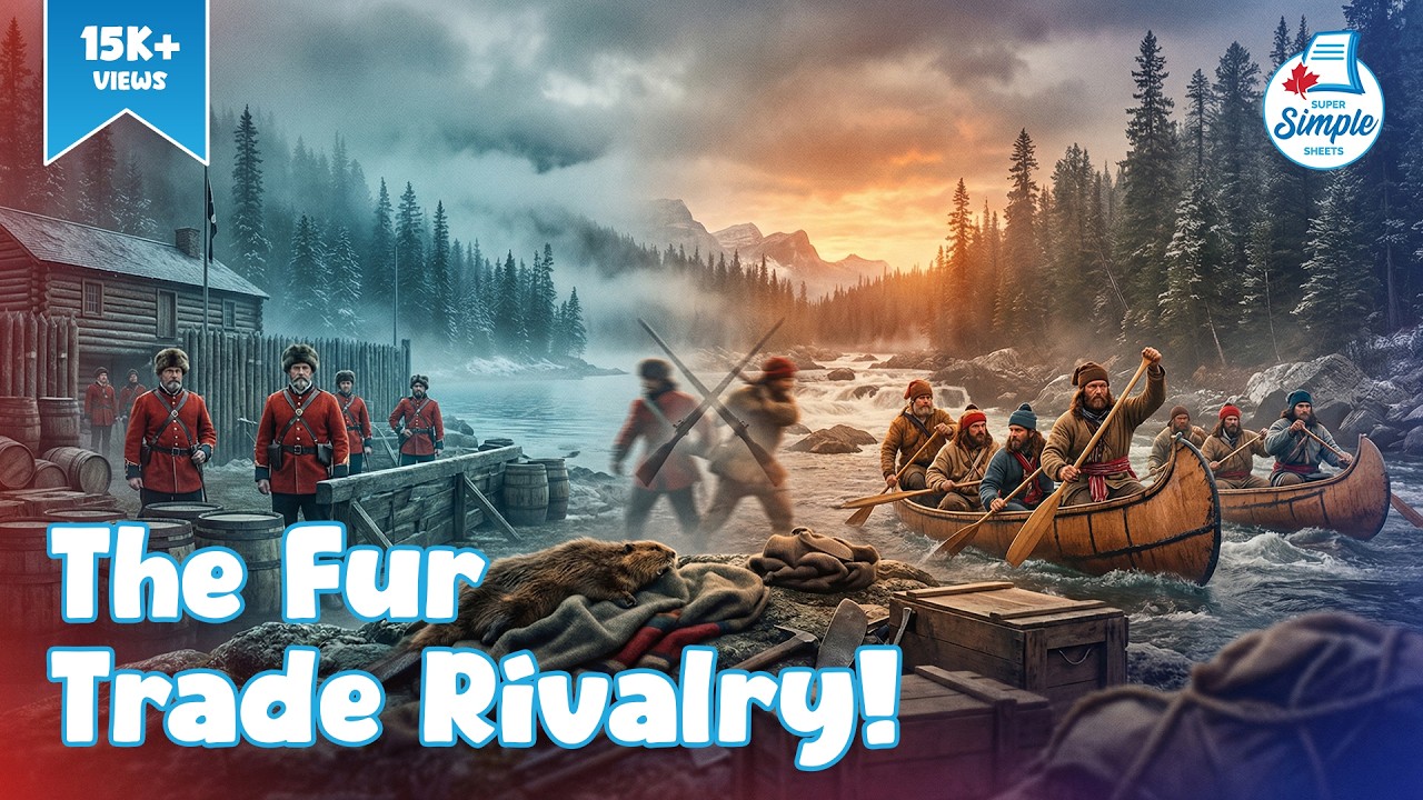 Canada’s Fur Trade Rivalry: Hudson’s Bay Company vs  North West Company | Kids Social Studies