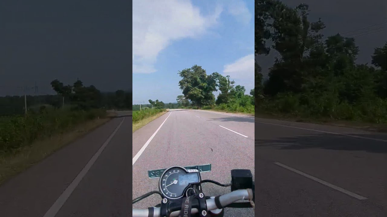 Empty road and solo slow ride#puresoundride . #automobile #triumphspeed400 #satisfying #motovlog