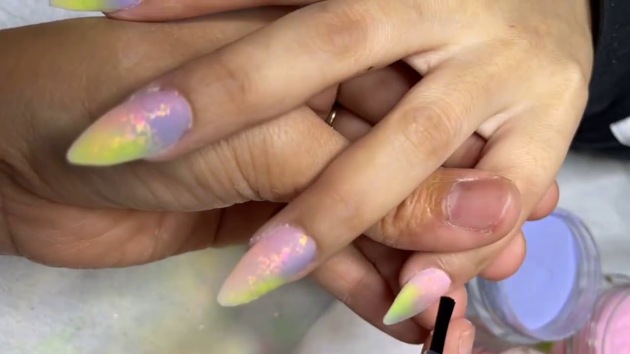 💕Dipping móng ngắn marble nhanh nhất 💕