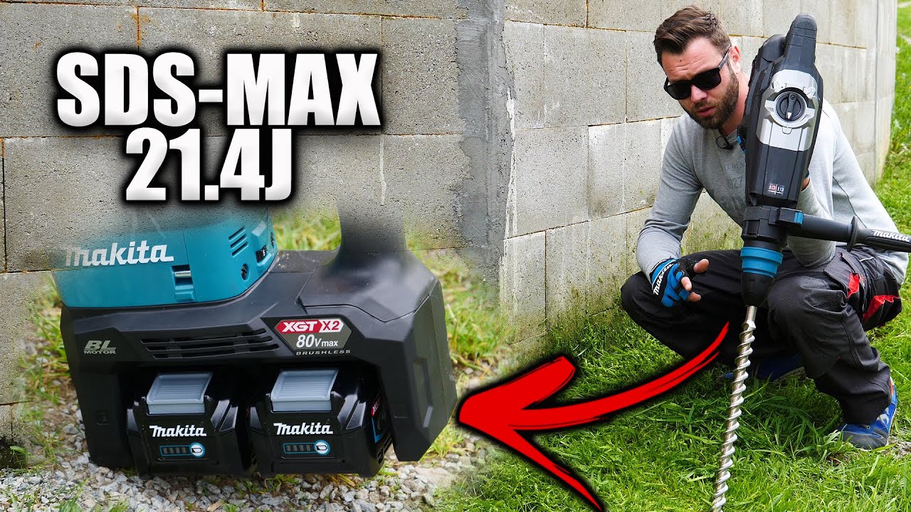 Poți dărâma casa cu el! Cel mai puternic ROTOPERCUTOR cu acumulator Makita! HR006G 80V XGT