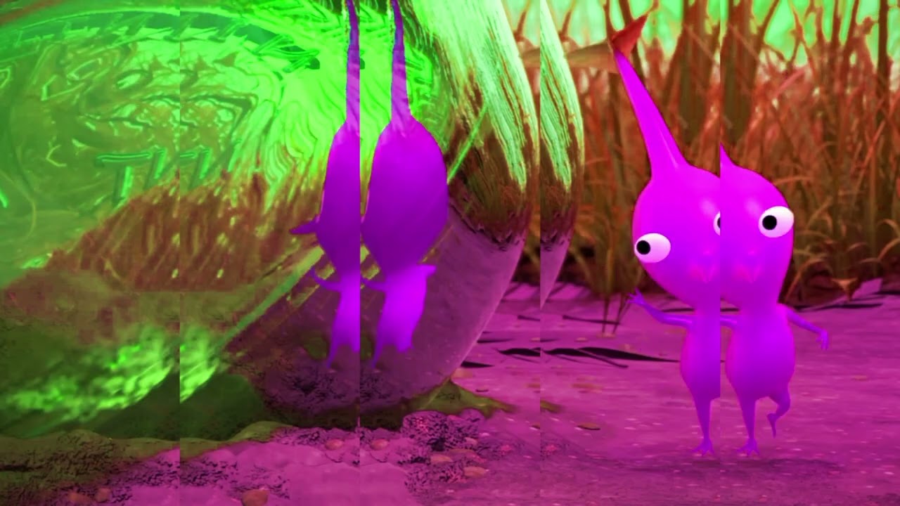 Pikmin catching mirror in the glass of empty bottles to stop#inspired#privous
