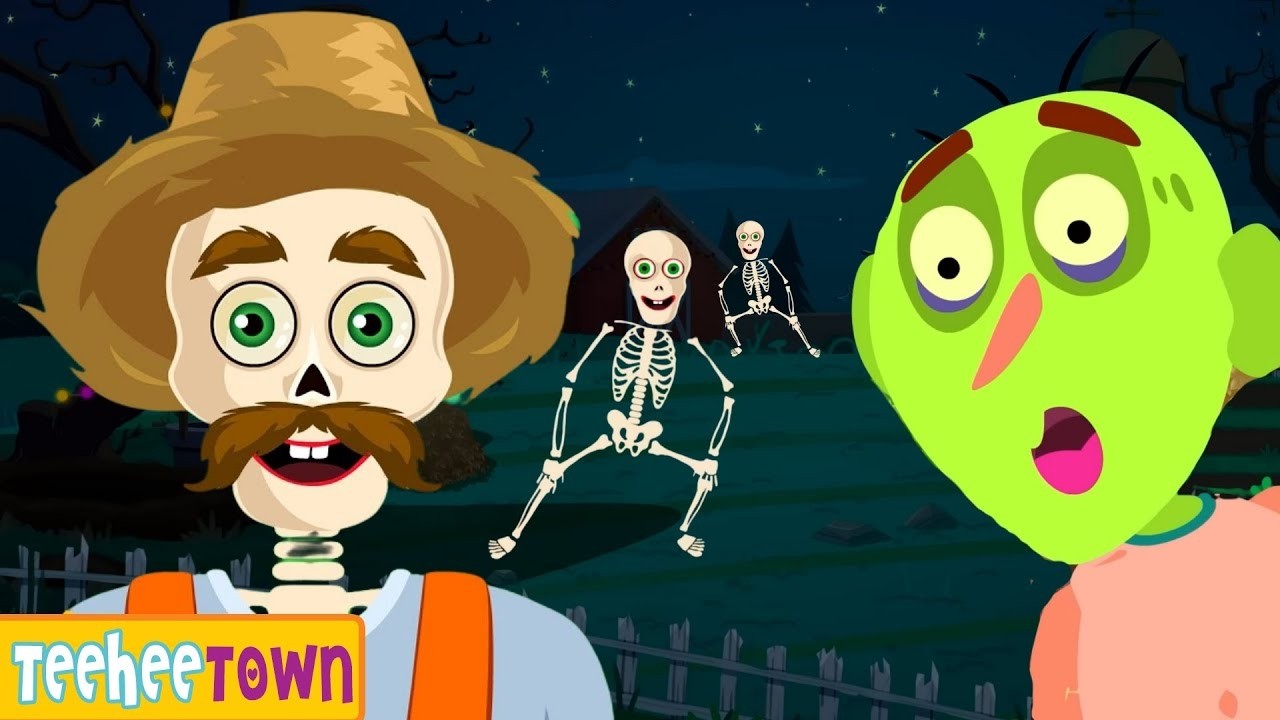 🎃 Old MacDonald Had A Zombie's Farm 👻Halloween Songs For Kids | Teehee Town