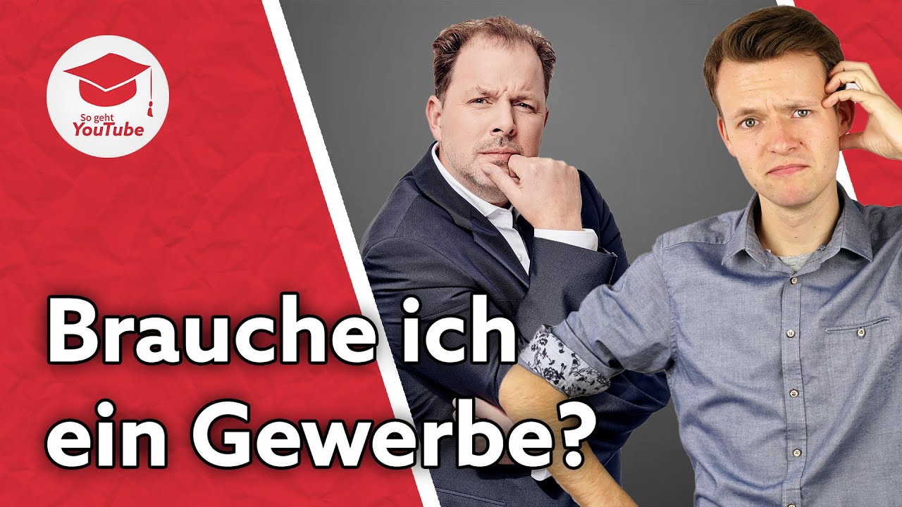 Brauche ich ein Gewerbe, um mit YouTube Geld zu verdienen? - Mit Christian Solmecke