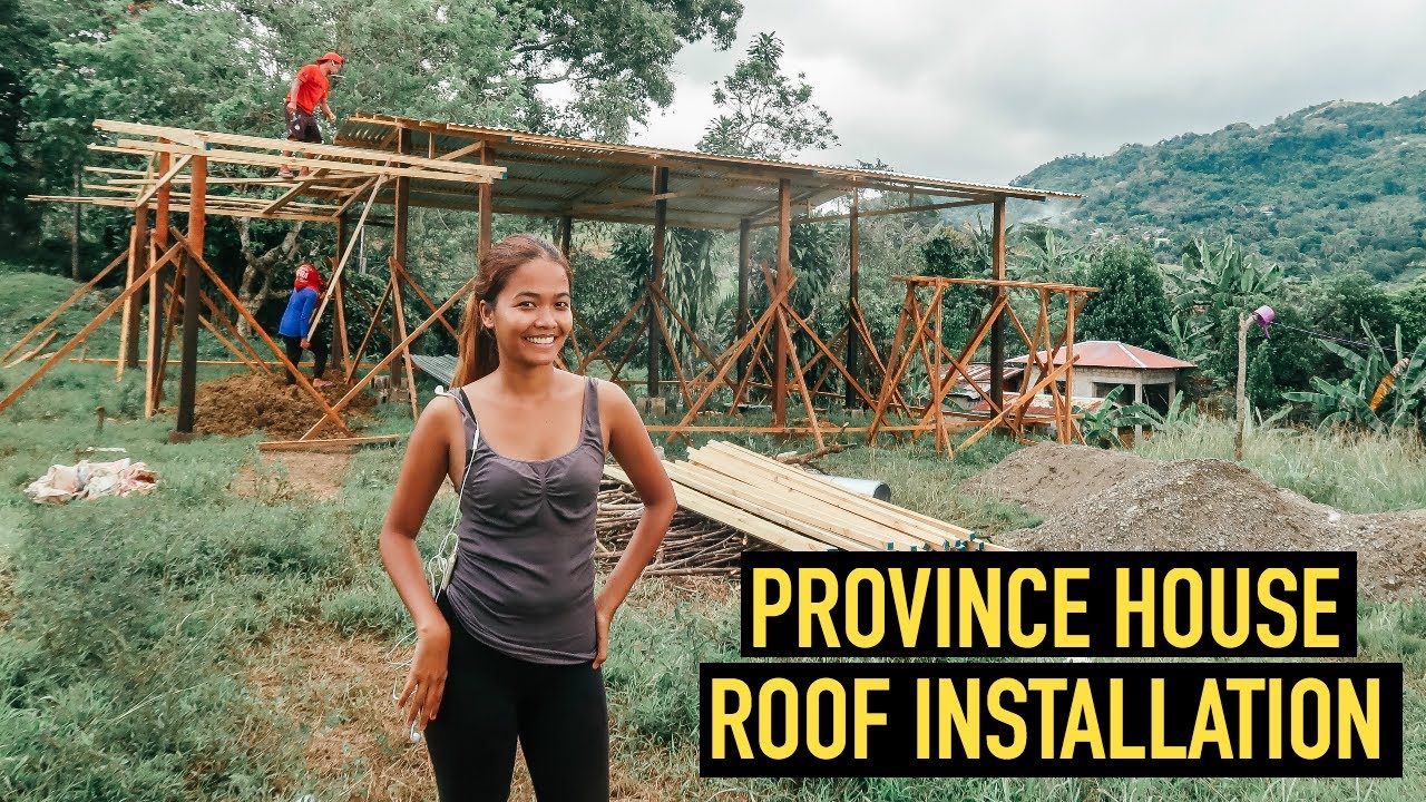 Finally! ROOF INSTALLATION For My HOUSE Building In The PROVINCE PHILIPPINES ( Ep 7 )