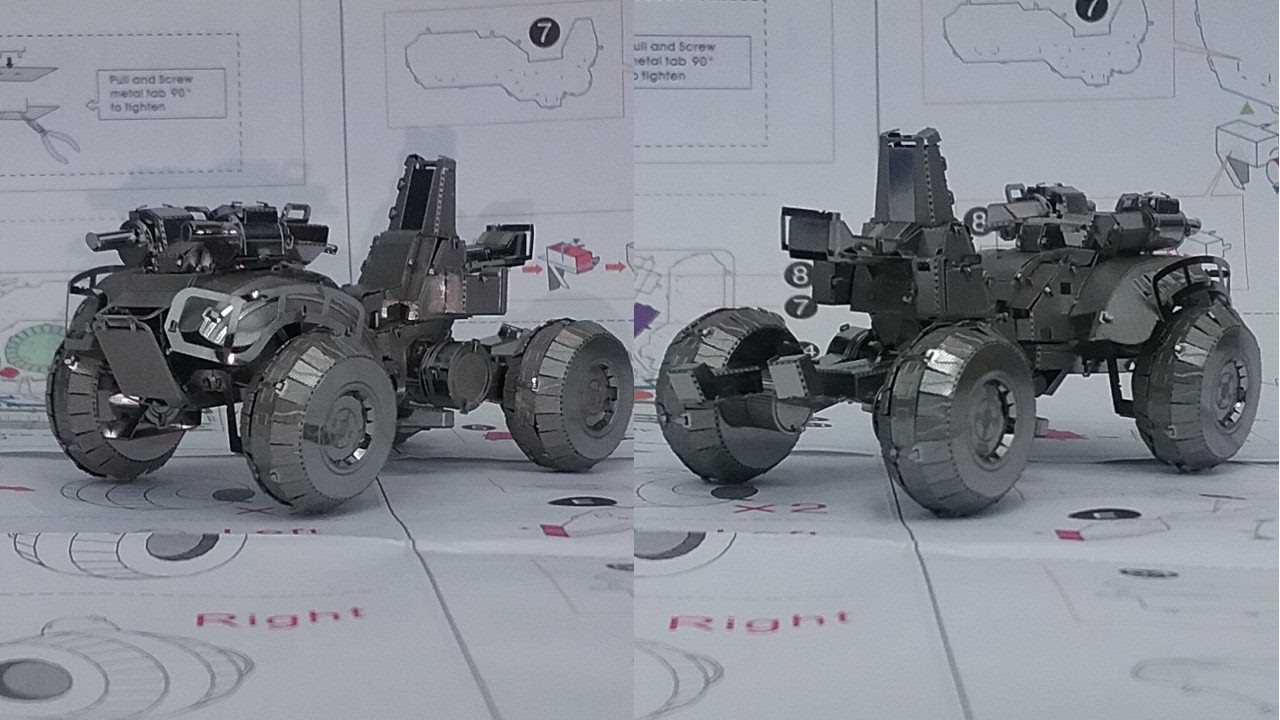 Metal Earth Build - UNSC Gungoose - Halo