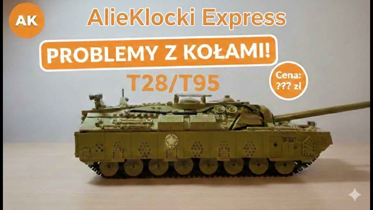 T28 (T95) z AliExpress – czy to tylko makieta? Koła odpadają!