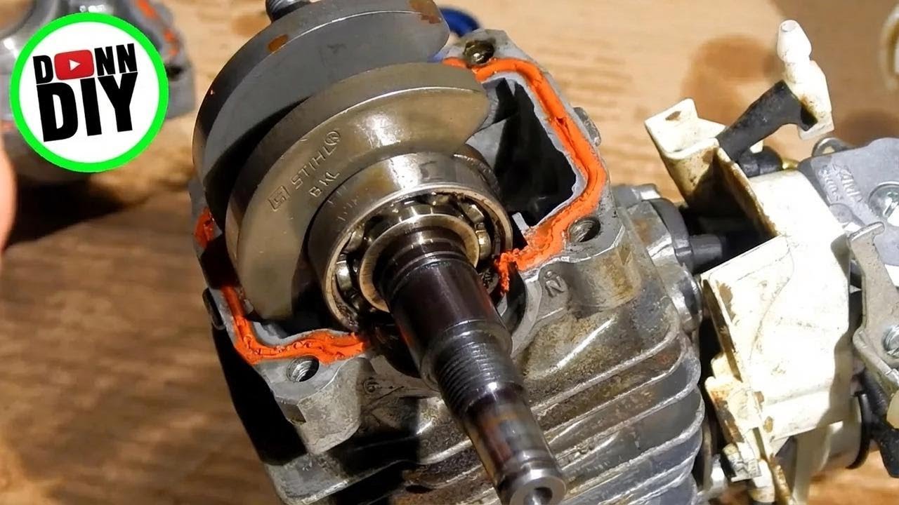 Trocando os retentores do virabrequim da STIHL MS211