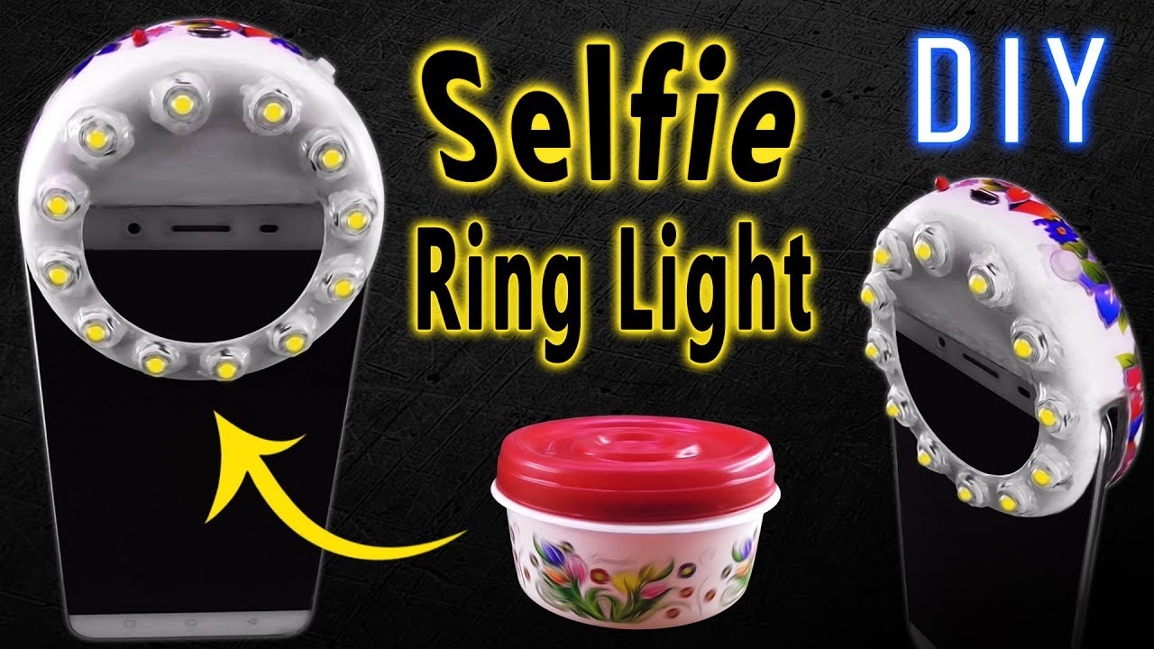 How to make Selfie Ring Light | DIY Ring Light | How to Make at Home