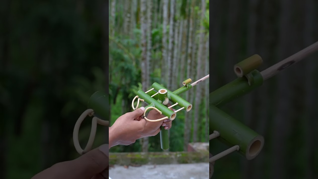 Turning Simple Bamboo into Genius Tool! 🔥🔨 #homemadeprojects #fixandbuild #woodworking
