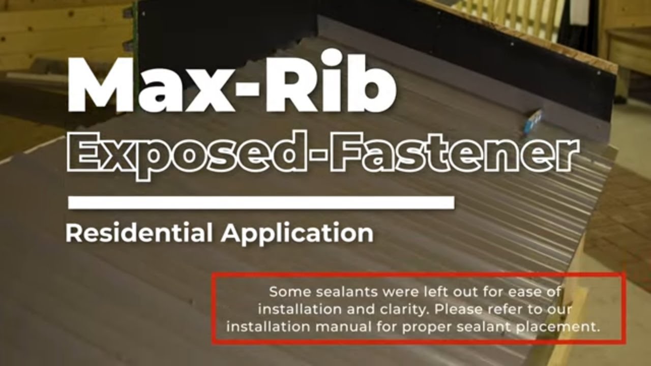 Max-Rib Exposed Fastener Panel - Residential Application | McElroy Metal